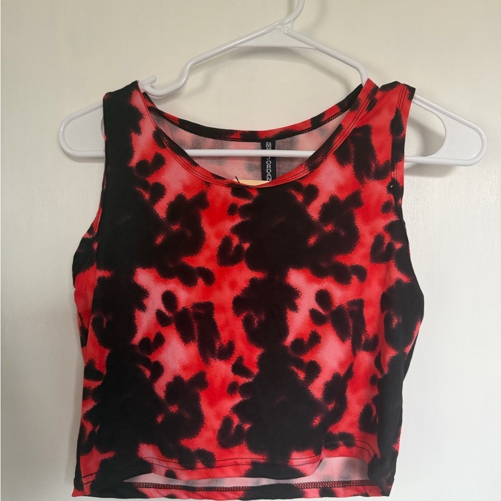 Stylish Red and Black‎ Women's Top